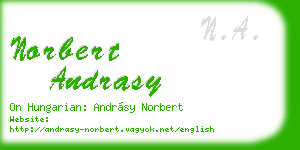norbert andrasy business card